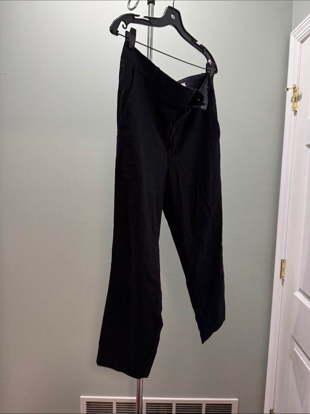 Vince Black Wide-Leg Dress Pants